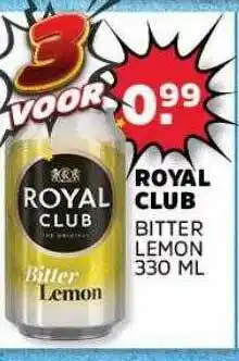 Sahan Supermarkten Royal club bitter lemon 330 ml aanbieding