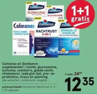 Etos Calmanax en Davitamon supplementen aanbieding