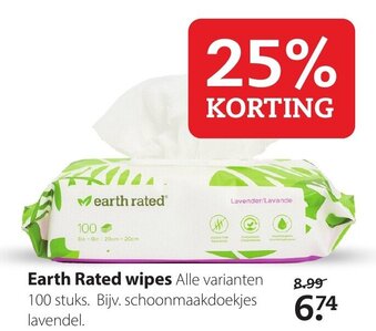 Pets Place Earth Rated wipes aanbieding