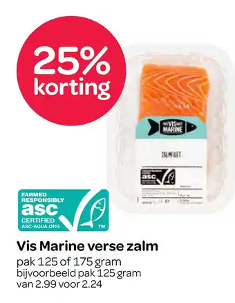 Spar Vis Marine verse zalm aanbieding