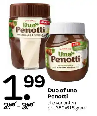 Spar Duo of uno Penotti aanbieding