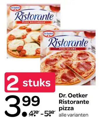 Spar Dr. Oetker Ristorante pizza aanbieding