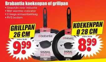 Dirk Brabantia koekenpan of grillpan 26 cm aanbieding