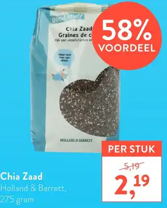 Holland & Barrett Chia Zaad aanbieding