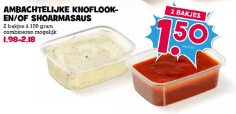 Boon`s Markt Ambachtelijke knoflook en/of shoarmasaus aanbieding
