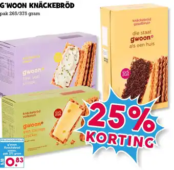 Boon`s Markt G'woon knäckebröd aanbieding