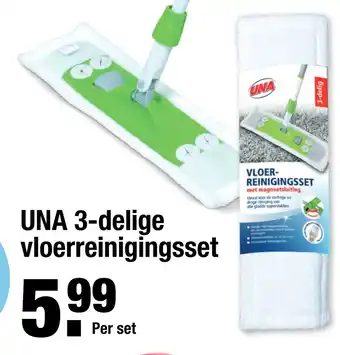 ALDI UNA 3-delige vloerreinigingsset aanbieding