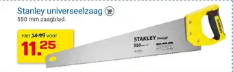 Kluswijs Stanley universeelzaag aanbieding