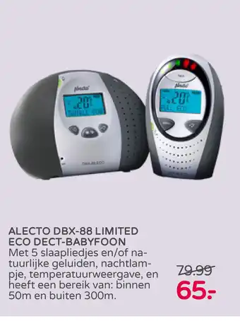 Prenatal Alecto dbx-88 limited eco dect-babyfoon aanbieding