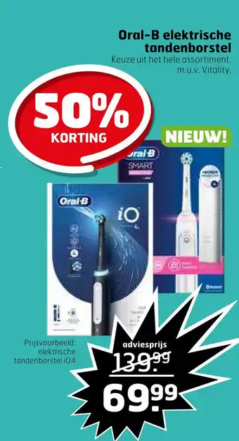 Trekpleister Oral-b elektrische tandenborstel aanbieding