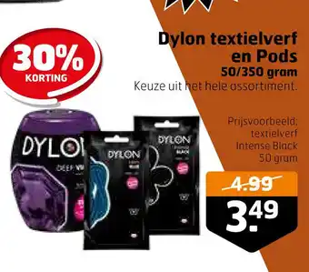 Trekpleister Dylon textielverf en pods 50/350 gram aanbieding