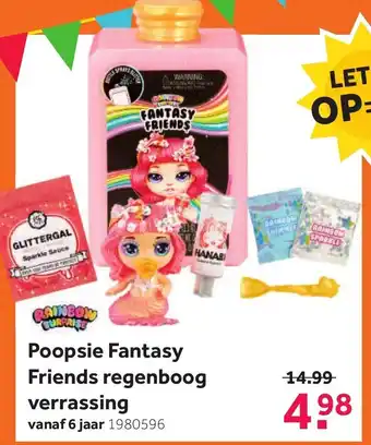 Intertoys Poopsie Fantasy Friends regenbood verrassing aanbieding