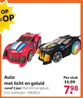 Intertoys Auto met licht en geluig aanbieding