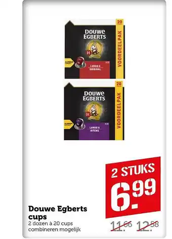 Coop Douwe egberts cups aanbieding