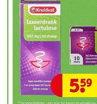 Kruidvat Kruidvat laxeerdrank lactulose aanbieding