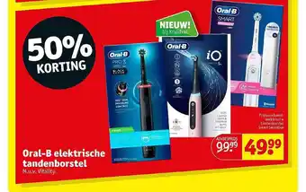 Kruidvat Oral-b elektrische tandenborstel 50% korting aanbieding