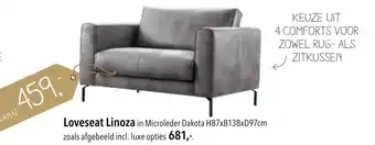 Pronto wonen Loveseat Linoza aanbieding