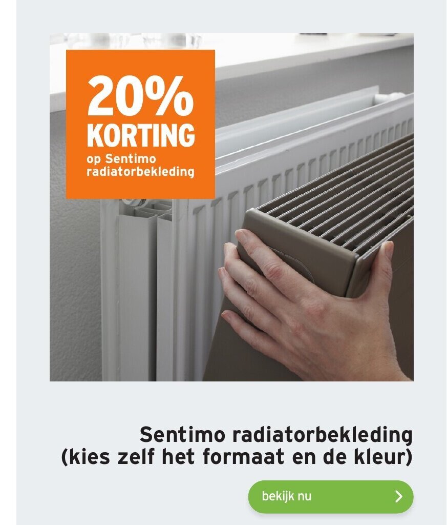 Sentimo radiatorbekleding (kies zelf het formaat en de kleur ...