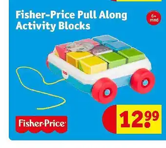 Kruidvat Fisher-price pull along activity blocks aanbieding