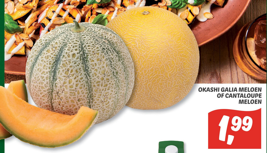 Okashi galia meloen cantaloupe meloen of aanbieding bij Dekamarkt