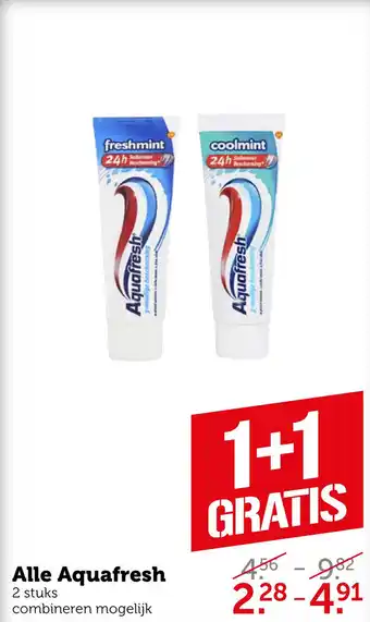 Coop Alle aquafresh aanbieding