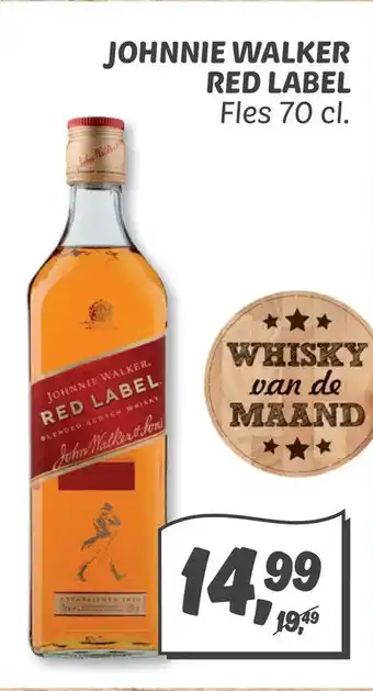 Dekamarkt Johnnie walker red label aanbieding