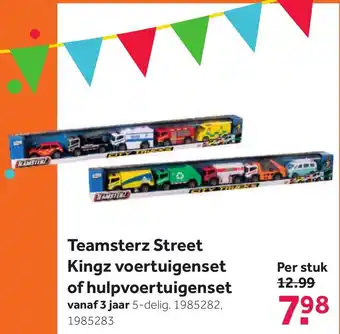 Intertoys Teamsterz Street Kingz voertuigenset of hulpvoertuigenset aanbieding