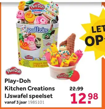 Intertoys Play-Doh Kitchen Creations IJswafel speelset aanbieding