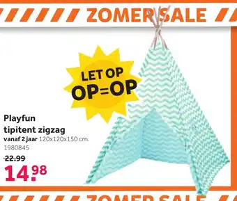 Intertoys Playfun Tipitent zigzag aanbieding