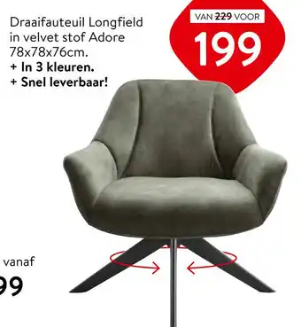 Profijt Meubel Draaifauteuil Longfield aanbieding