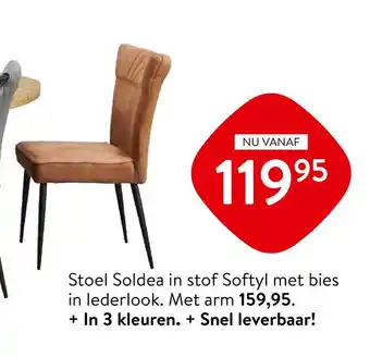 Profijt Meubel Stoel Soldea aanbieding