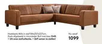 Profijt Meubel Hoekbank Mills in stof aanbieding