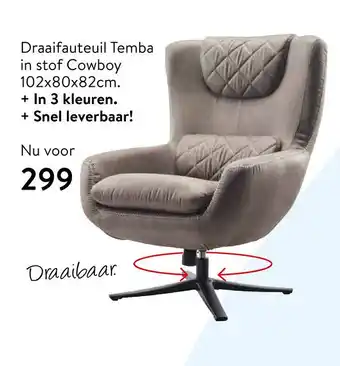 Profijt Meubel Draaifauteuil Temba aanbieding