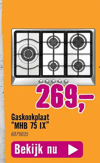 Hornbach Gaskookplaat aanbieding