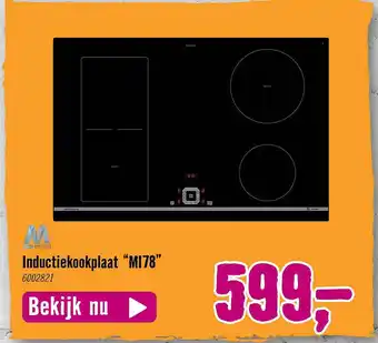 Hornbach M system inductiekookplaat aanbieding