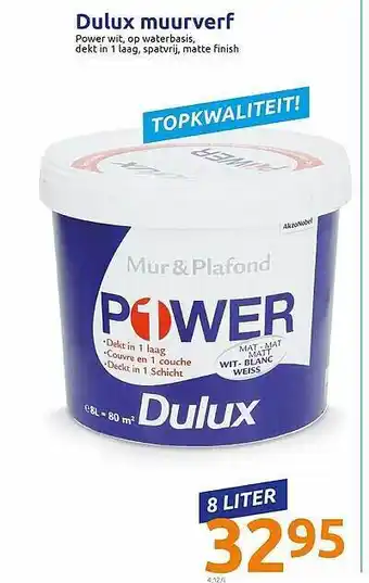 Action Dulux Muurverf aanbieding