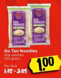 Vomar Voordeelmarkt Go tan noodles aanbieding