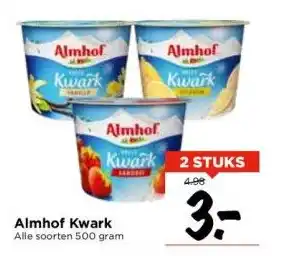 Vomar Voordeelmarkt Almhof kwark aanbieding