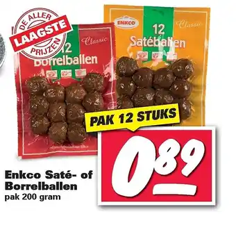 Nettorama Enkco saté- of borrelballen aanbieding