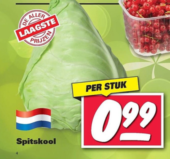 Nettorama Spitskool aanbieding