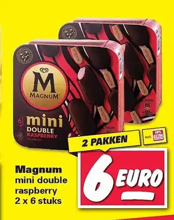 Nettorama Magnum mini double raspberry aanbieding