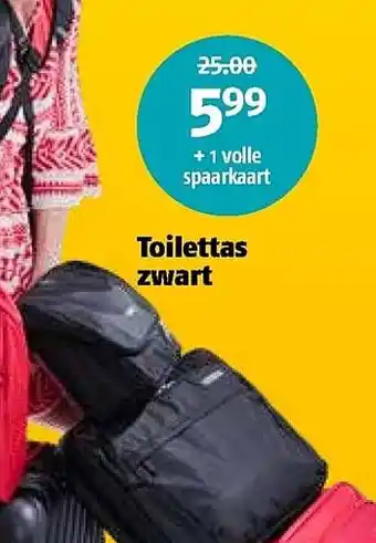 Poiesz Toilettas zwart aanbieding