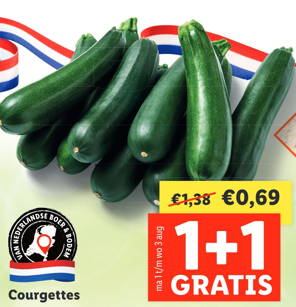 Courgettes aanbieding bij Lidl