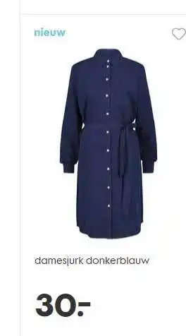 HEMA Damesjurk Donkerblauw aanbieding