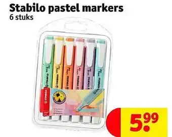 Kruidvat Stabilo pastel markers aanbieding