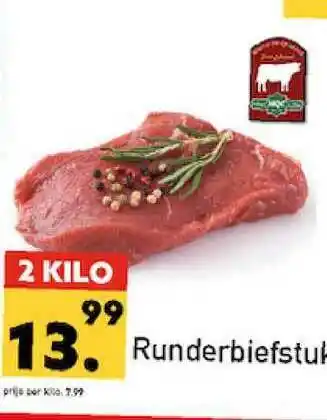 Tanger Markt Runderbiefstuk 2 kilo aanbieding