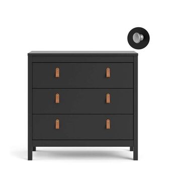 Leen Bakker Ladekast madeira - zwart - 80x82x38 cm aanbieding