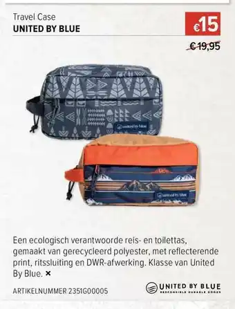 A.S. Adventure Travel Case United By Blue aanbieding