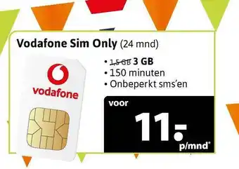 Welcom Vodafone Sim Only (24 Mnd) aanbieding