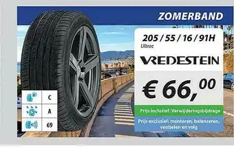 Toolspecial Zomerband 205 - 55 - 16 - 91H Ultrac aanbieding